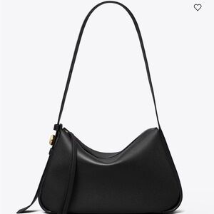 Tory Burch Black Leather Romy Shoulder Bag